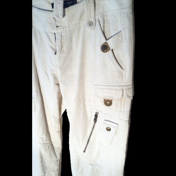 Polo Ralph Lauren Corduroy Cargo Pants Sz 4 Retro - Picture 6 of 8